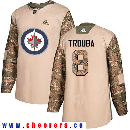 Adidas Jacob Trouba Winnipeg Jets camo Authentic jersey