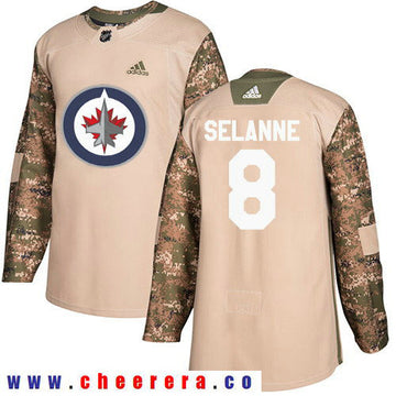 Adidas Teemu Selanne Winnipeg Jets camo Authentic jersey