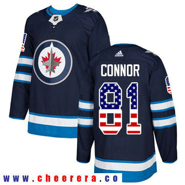 Adidas Kyle Connor Winnipeg Jets navy Authentic jersey
