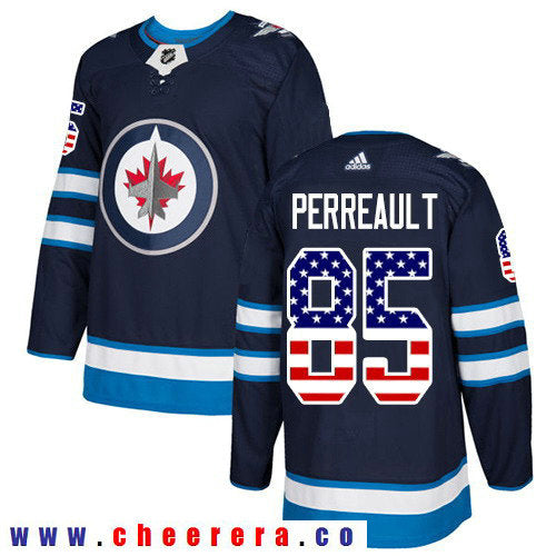Adidas Mathieu Perreault Winnipeg Jets navy Authentic jersey