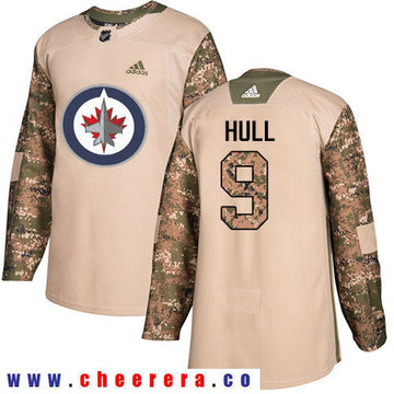Adidas Bobby Hull Winnipeg Jets camo Authentic jersey