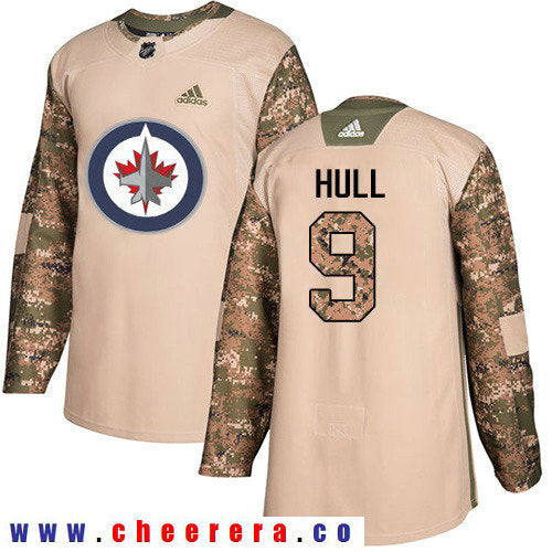 Adidas Bobby Hull Winnipeg Jets camo Authentic jersey