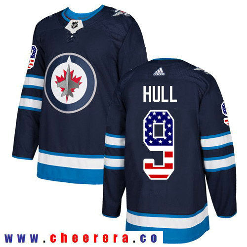 Adidas Bobby Hull Winnipeg Jets navy Authentic jersey