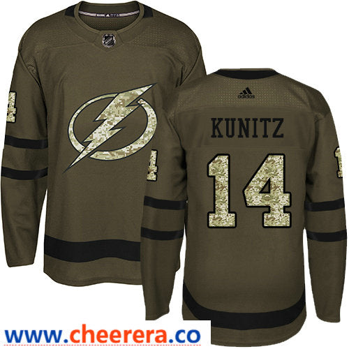 Adidas Chris Kunitz Tampa Bay Lightning green Salute To Service jersey