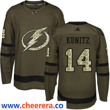 Adidas Chris Kunitz Tampa Bay Lightning green Salute To Service jersey