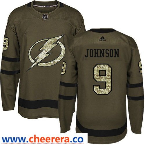 Adidas Tyler Johnson Tampa Bay Lightning green Salute To Service jersey