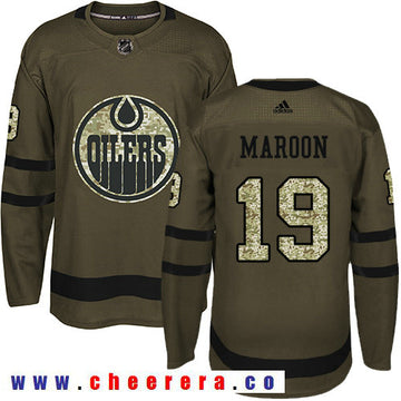 Adidas Patrick Edmonton Oilers maroon Salute To Service jersey