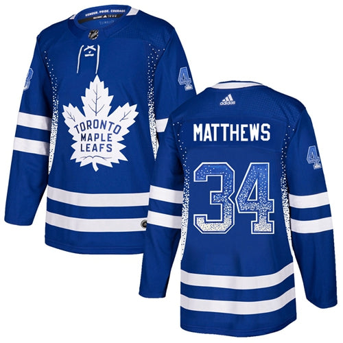 Adidas Auston Matthews Toronto Maple Leafs blue Fashion jersey