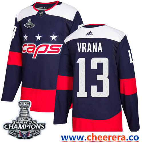 Adidas Jakub Vrana Washington Capitals navy Stadium Series jersey