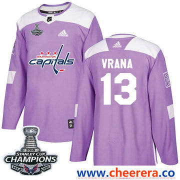 Adidas Jakub Vrana Washington Capitals purple Authentic jersey
