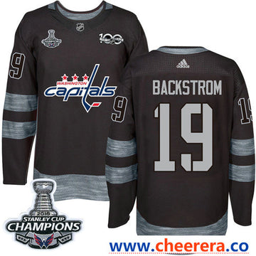 Adidas Nicklas Backstrom Washington Capitals black jersey