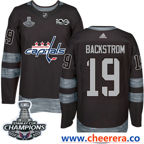 Adidas Nicklas Backstrom Washington Capitals black jersey