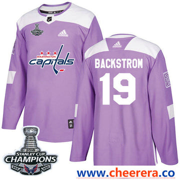 Adidas Nicklas Backstrom Washington Capitals purple Authentic jersey