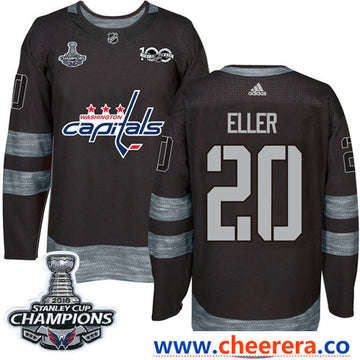 Adidas Lars Eller Washington Capitals black jersey