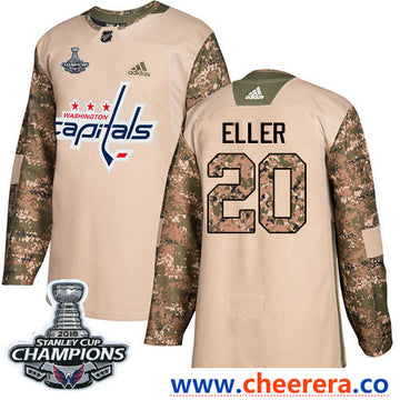 Adidas Lars Eller Washington Capitals camo Authentic jersey