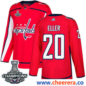 Adidas Lars Eller Washington Capitals red Authentic jersey