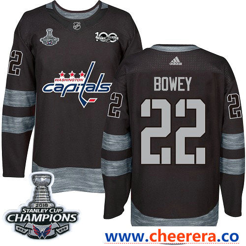 Adidas Madison Bowey Washington Capitals black jersey