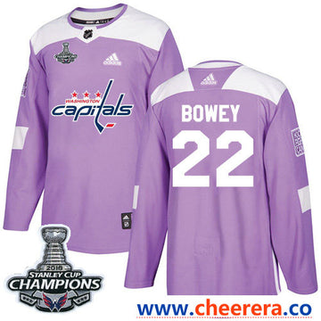 Adidas Madison Bowey Washington Capitals purple Authentic jersey