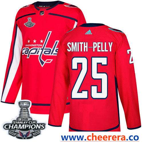 Adidas Devante Smith-Pelly Washington Capitals red Authentic jersey