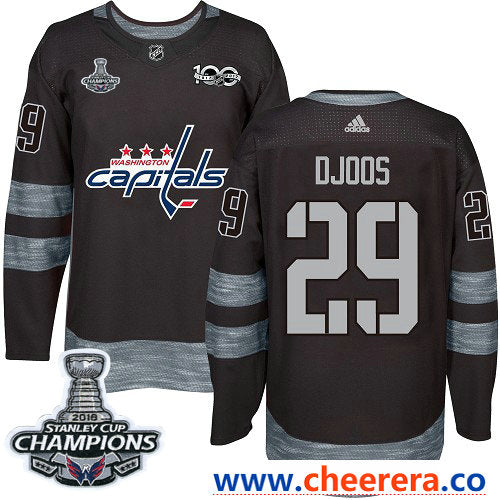 Adidas Christian Djoos Washington Capitals black jersey