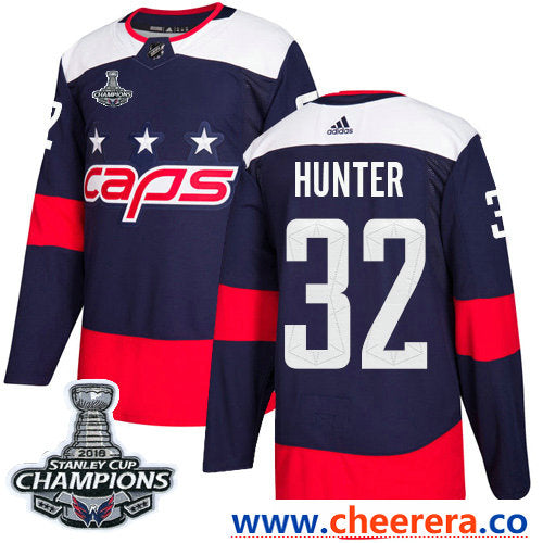 Adidas Dale Hunter Washington Capitals navy Stadium Series jersey