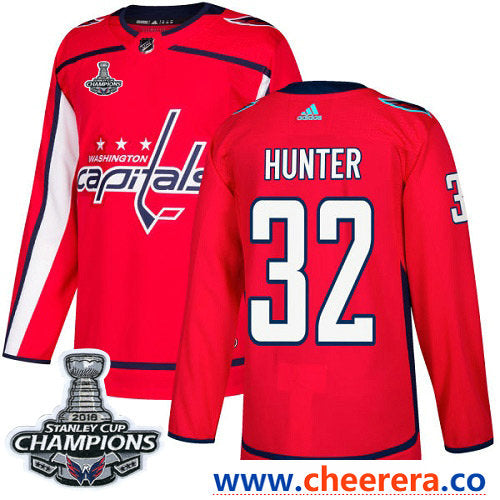 Adidas Dale Hunter Washington Capitals red Authentic jersey