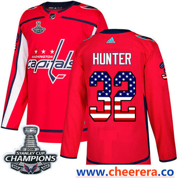 Adidas Dale Hunter Washington Capitals red Authentic jersey