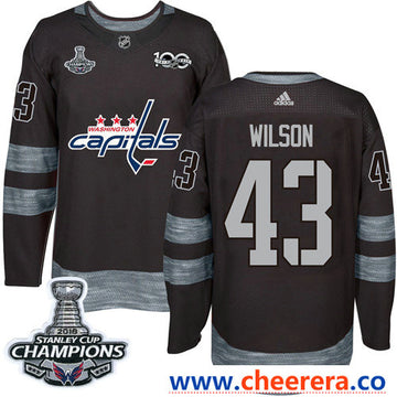 Adidas Tom Wilson Washington Capitals black jersey
