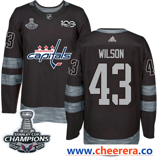 Adidas Tom Wilson Washington Capitals black jersey