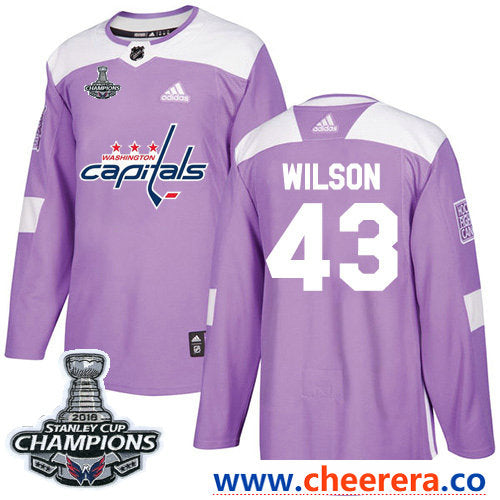 Adidas Tom Wilson Washington Capitals purple Authentic jersey