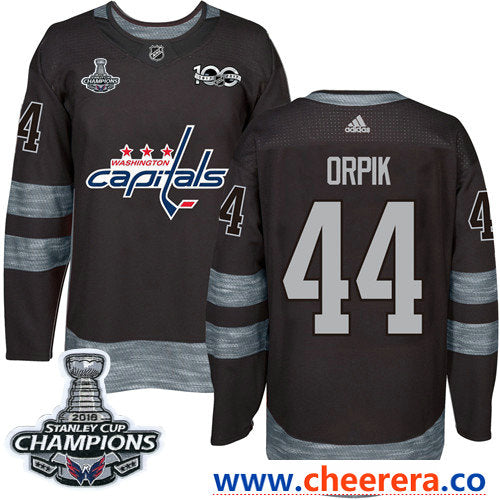 Adidas Brooks Orpik Washington Capitals black jersey