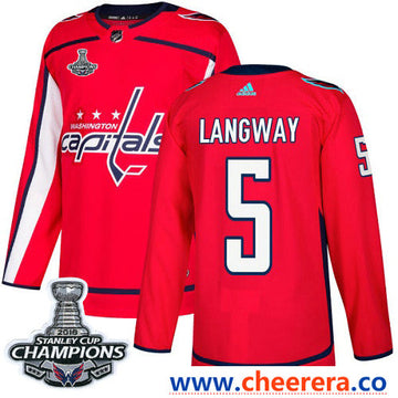 Adidas Rod Langway Washington Capitals red Authentic jersey