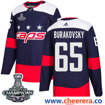 Adidas Andre Burakovsky Washington Capitals navy Stadium Series jersey