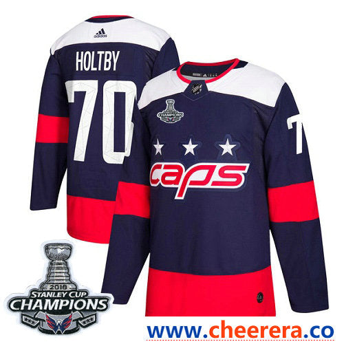 Adidas Braden Holtby Washington Capitals navy Stadium Series jersey