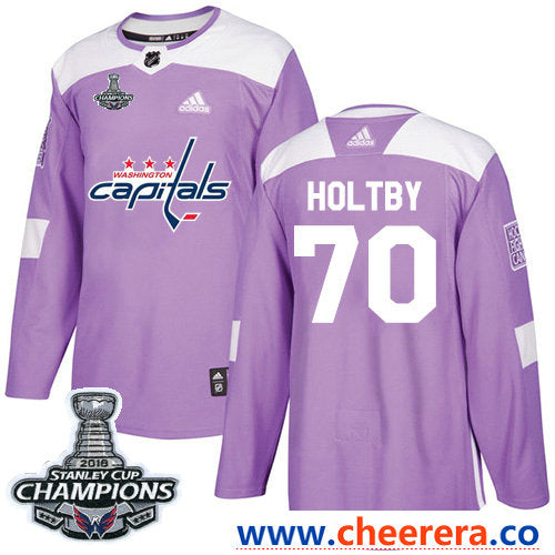 Adidas Braden Holtby Washington Capitals purple Authentic jersey