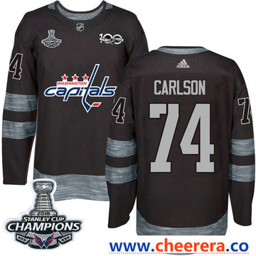 Adidas John Carlson Washington Capitals black jersey