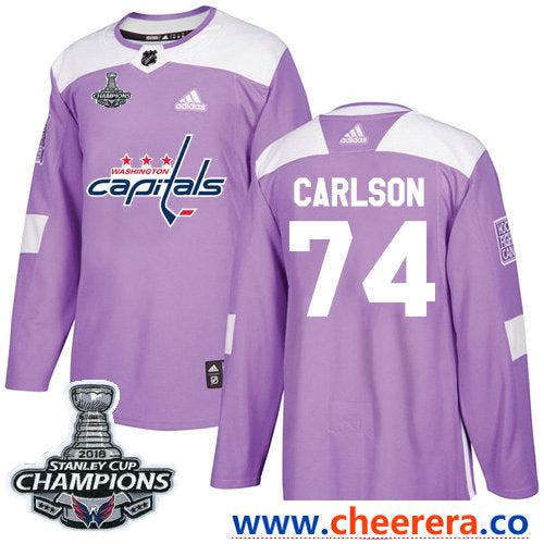 Adidas John Carlson Washington Capitals purple Authentic jersey