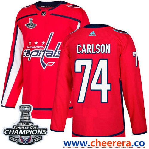 Adidas John Carlson Washington Capitals red Authentic jersey