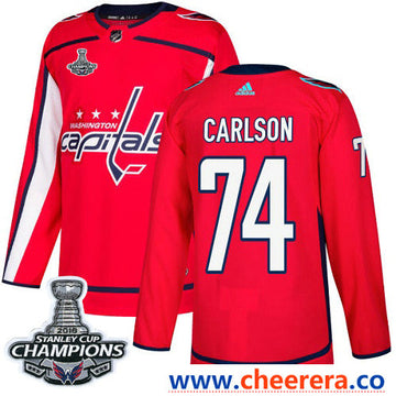 Adidas John Carlson Washington Capitals red Authentic jersey