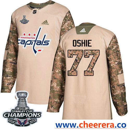 Adidas T.J. Oshie Washington Capitals camo Authentic jersey