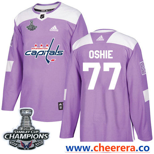 Adidas T.J. Oshie Washington Capitals purple Authentic jersey