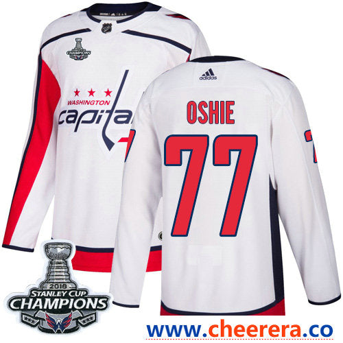 Adidas T.J. Oshie Washington Capitals white Authentic jersey