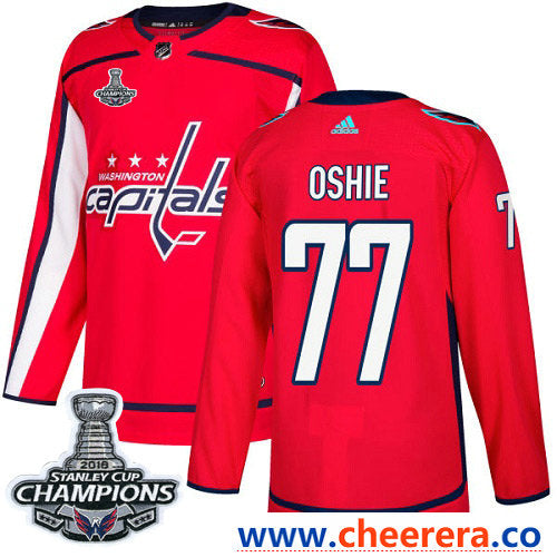 Adidas T.J Oshie Washington Capitals red Authentic jersey