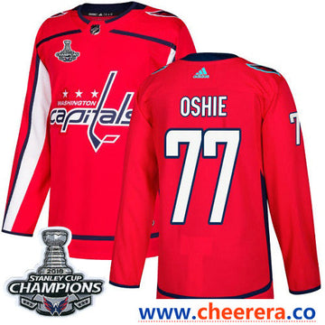 Adidas T.J Oshie Washington Capitals red Authentic jersey