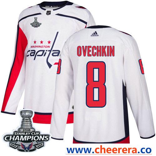 Adidas Alex Ovechkin Washington Capitals white Authentic jersey