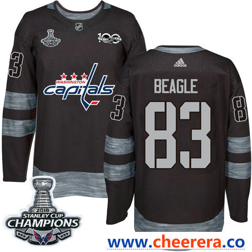 Adidas Jay Beagle Washington Capitals black jersey
