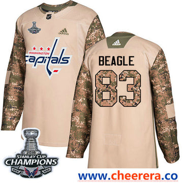 Adidas Jay Beagle Washington Capitals camo Authentic jersey