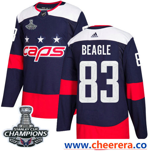 Adidas Jay Beagle Washington Capitals navy Stadium Series jersey