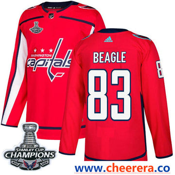 Adidas Jay Beagle Washington Capitals red Authentic jersey