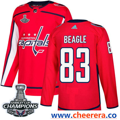 Adidas Jay Beagle Washington Capitals red Authentic jersey